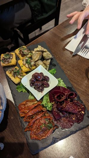 Antipasti plate at La Stella Nera in Berlin