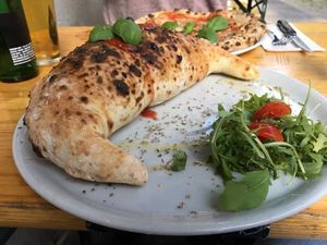 Calezone at La Stella Nera in Berlin