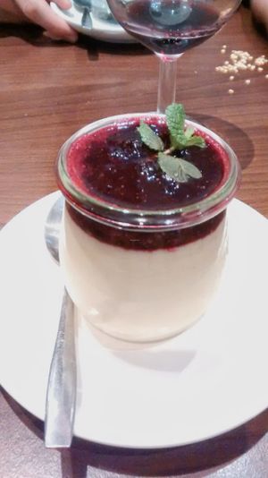 Panna cotta at La Stella Nera in Berlin