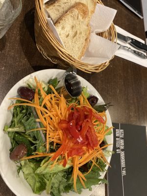 Side salad at La Stella Nera in Berlin