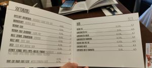 Soft drinks at La Stella Nera in Berlin