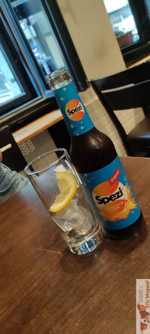 Orange cola at La Stella Nera in Berlin