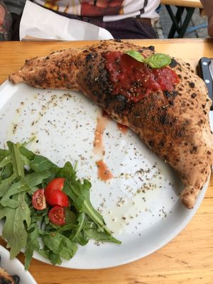 calzone at La Stella Nera in Berlin