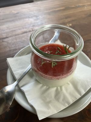 Panna cotta: inhaled this  at La Stella Nera in Berlin