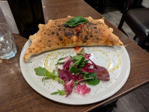 Calzone at La Stella Nera in Berlin