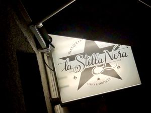 sign at La Stella Nera in Berlin