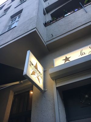 the sign  at La Stella Nera in Berlin