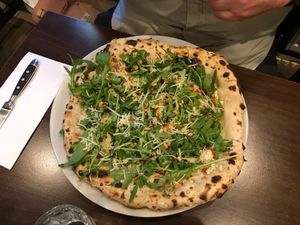 Pizza Bianca Rucola at La Stella Nera in Berlin