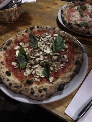 Funghi Red Pizza  at La Stella Nera in Berlin