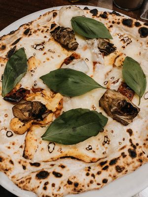 Pizza Carciofina Piccante at La Stella Nera in Berlin