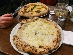 Fluffiest pizza crust I've ever had in germany at La Stella Nera in Berlin