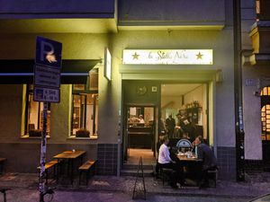 Outside of La Stella Nera at La Stella Nera in Berlin