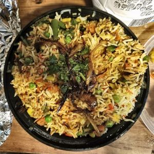Vegetable Biryani (take-out) at Bollywood Masala in La Plata