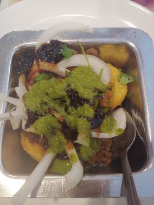 Aloo tiki chat at Bollywood Masala in La Plata