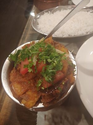 Aloo Baingan at Bollywood Masala in La Plata