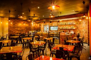 Dosa Plaza Morningside interior photo. Bar & dining areas. Can be booked for events and functions. at Dosa Plaza in Morningside