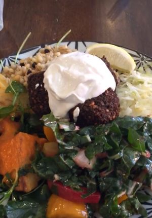 Falafel;) at Very Good Falafel in Brunswick