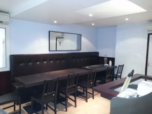 Back room of the restaurant at Le Jardin d'Alice in Beaune