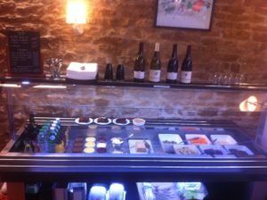 A piece of cold buffet at Le Jardin d'Alice in Beaune