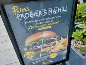 vegan patties at Peter Pane in Oldenburg