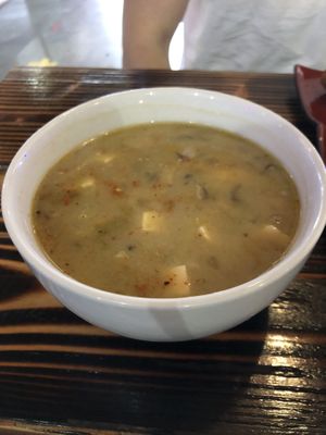 Kenchinjiru soup at Obon Shokudo in Portland
