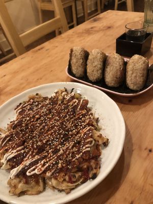 More onigiri and okonomiyaki at Obon Shokudo in Portland