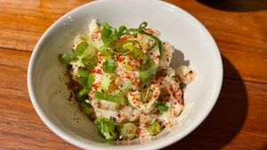 Potato salad. Out of this world! at Obon Shokudo in Portland