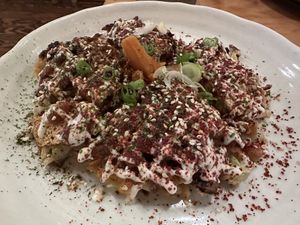 Okonomiyaki   at Obon Shokudo in Portland