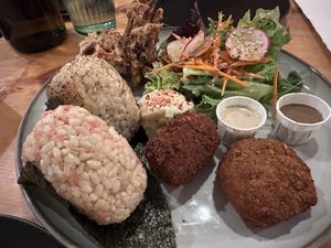 Combo Box with Onigiri  at Obon Shokudo in Portland