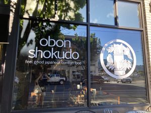 Front Window  at Obon Shokudo in Portland