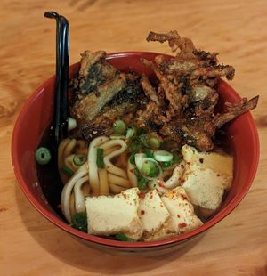 Tempura Udon with Dulse Kakiage at Obon Shokudo in Portland