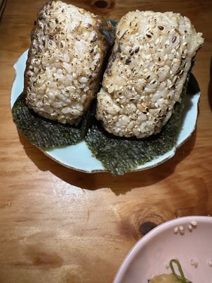 I got the leek and my hubby had the garlic. Both were not for our palette by far    at Obon Shokudo in Portland