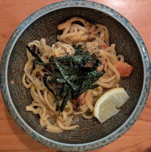 Creamy Lobster Udon at Obon Shokudo in Portland