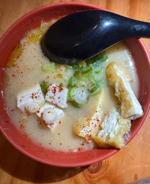 Kenchinjiro (ginger miso soup) #Veganuary at Obon Shokudo in Portland