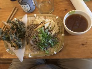 Dipping udon  at Obon Shokudo in Portland
