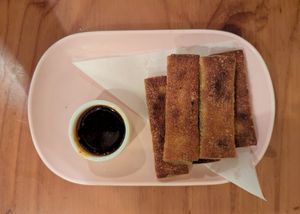 Lobster Mushroom Bo-Gyoza at Obon Shokudo in Portland