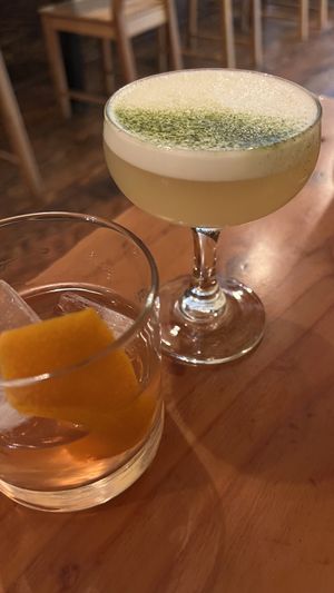 Marimo Sour & Toki Old Fashioned  at Obon Shokudo in Portland