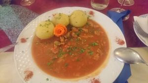 Goulasch Vegan  at Meson Aleman Atlantis in Gran Canaria