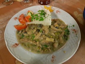 veganes Frikassee  at Meson Aleman Atlantis in Gran Canaria