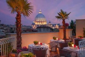 the view at Mater Terrae in Rome