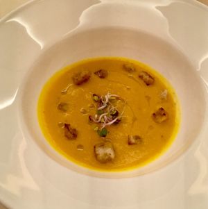 Chickpea soup at Mater Terrae in Rome