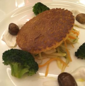 Lentil farinata at Mater Terrae in Rome