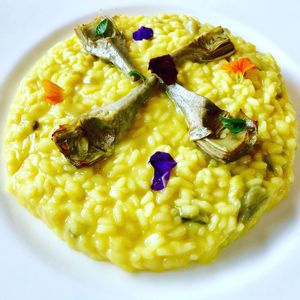 Risotto with Artichoke  at Mater Terrae in Rome