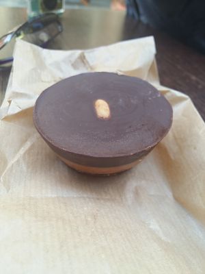 Peanut butter cup at Theobroma in Valletta