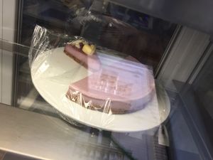 Strawberry cheesecake  at Theobroma in Valletta