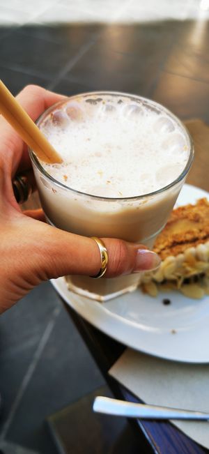 Chai latte. Mmmmm at Theobroma in Valletta