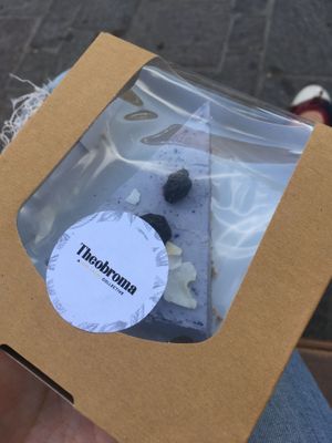 Lavender and coconut cheesecake at Theobroma in Valletta