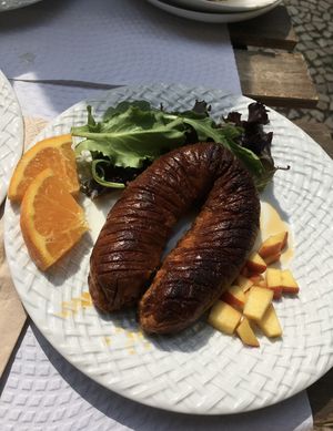 Vegan chorizo 🤪 at Veganeats Caffe in Lisbon