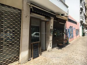 outside  at Veganeats Caffe in Lisbon