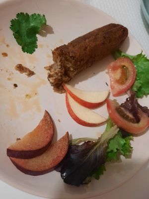 Chorizo from Seitan at Veganeats Caffe in Lisbon